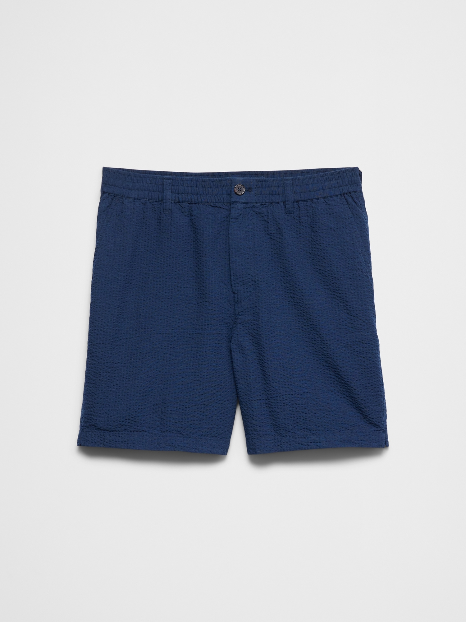 Image number 4 showing, 7" Seersucker Elastic-Waist Short
