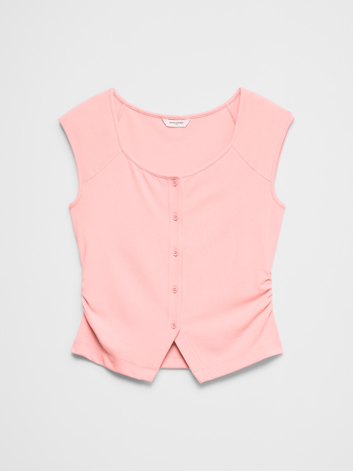 Image number 4 showing, Soft Interlock Buttoned Top
