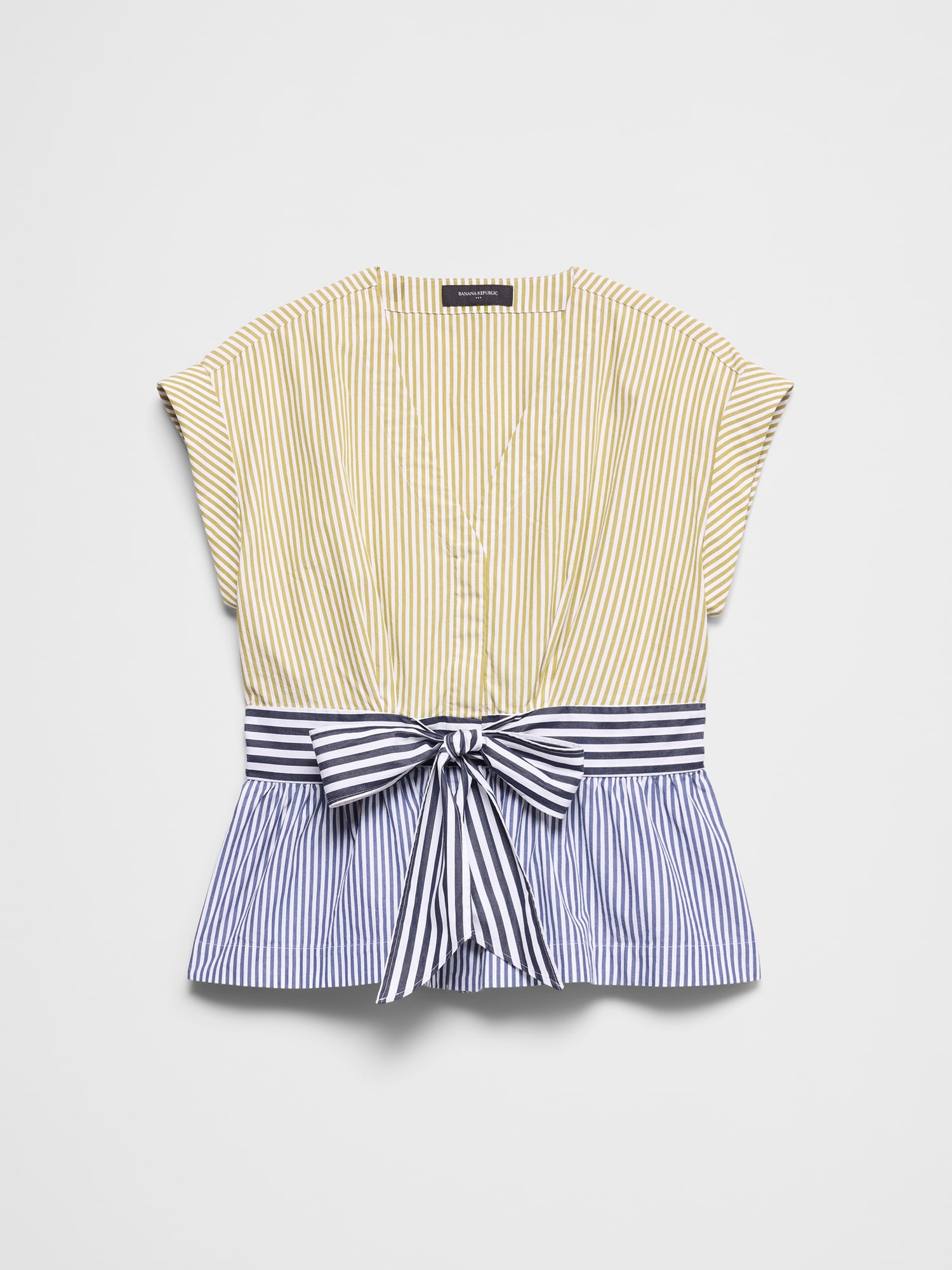 Image number 4 showing, Poplin Tie-Front Top