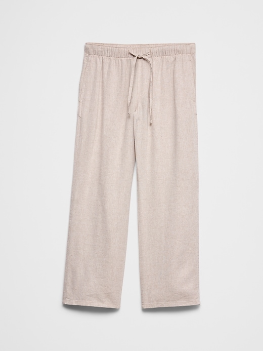Straight-Leg Mid-Rise Linen-Blend Pant | Banana Republic Factory