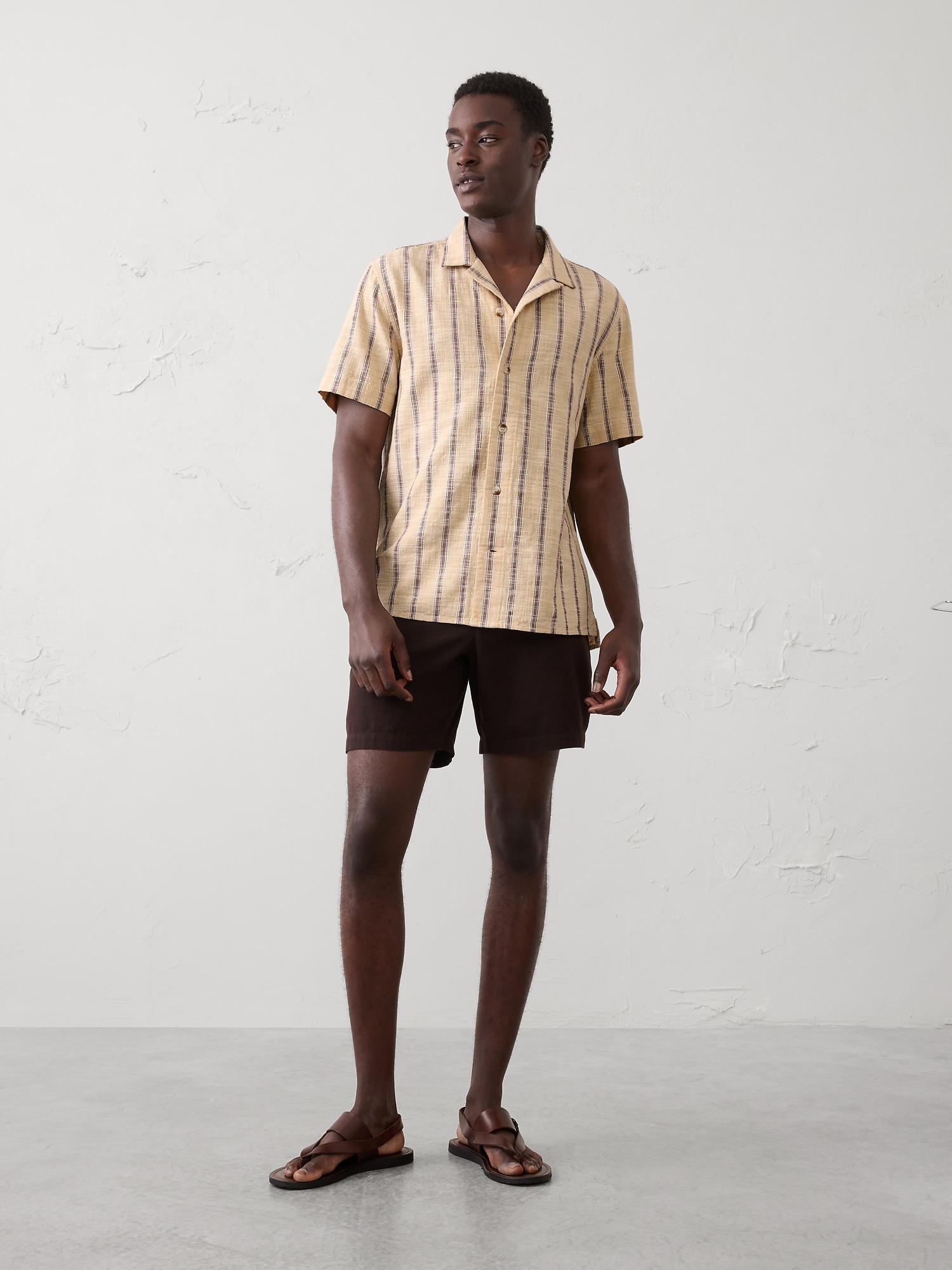 Image number 1 showing, Standard-Fit Textured Resort Shirt