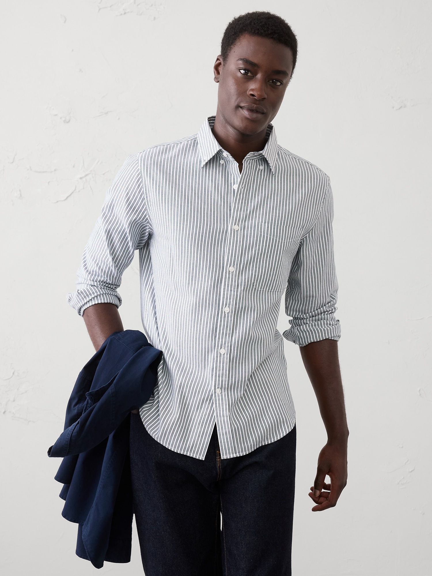 Image number 1 showing, Slim-Fit Oxford Shirt