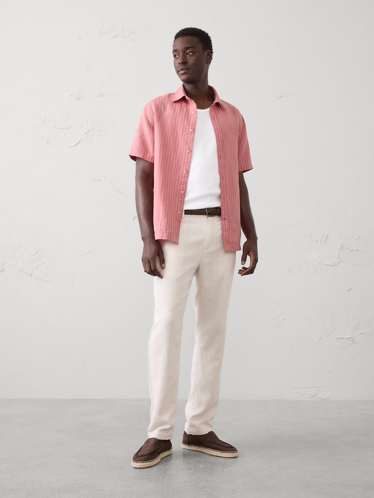 Image number 1 showing, Standard-Fit Linen-Blend Shirt