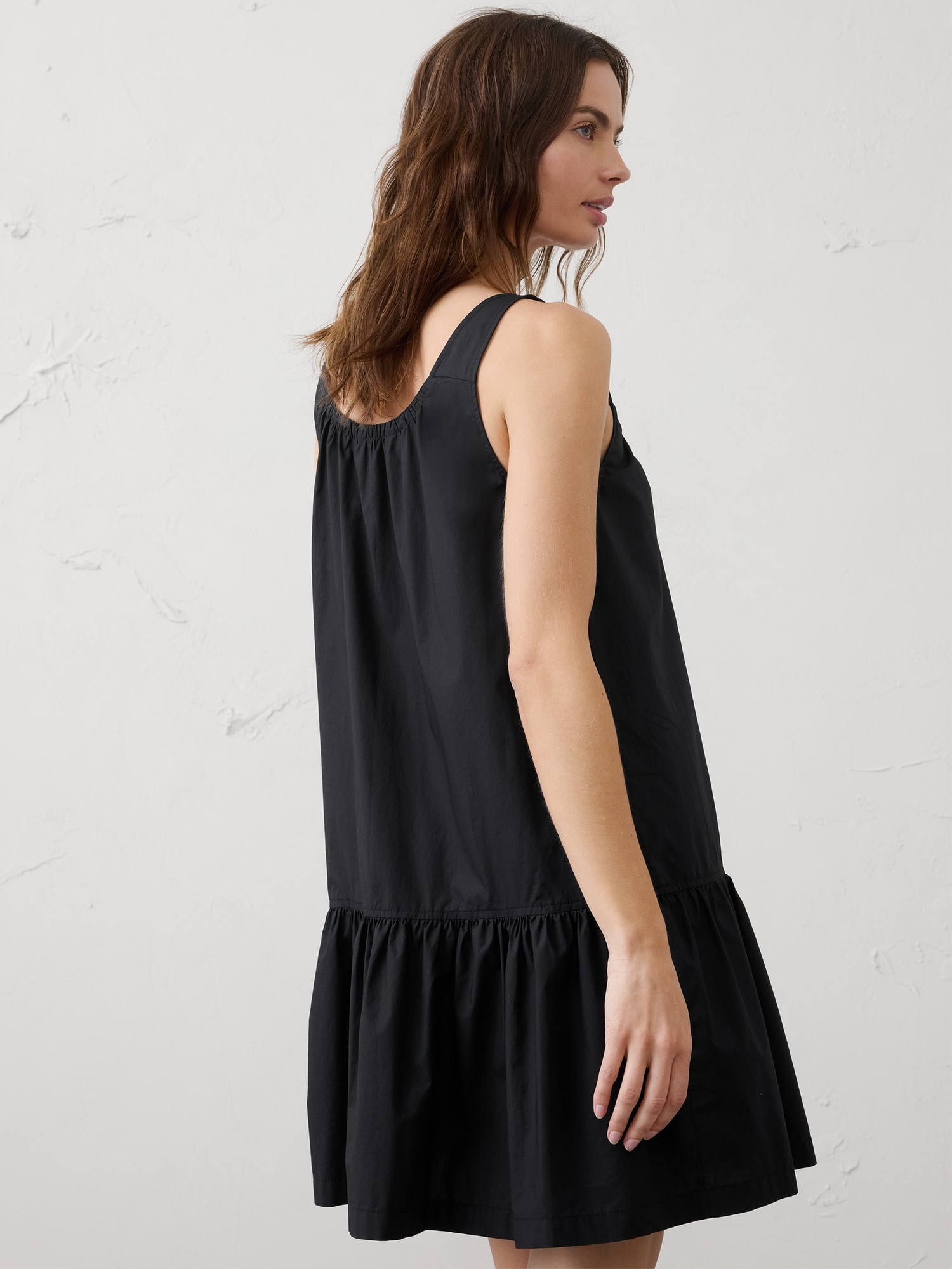 Image number 2 showing, Poplin Tiered Above-Knee Dress