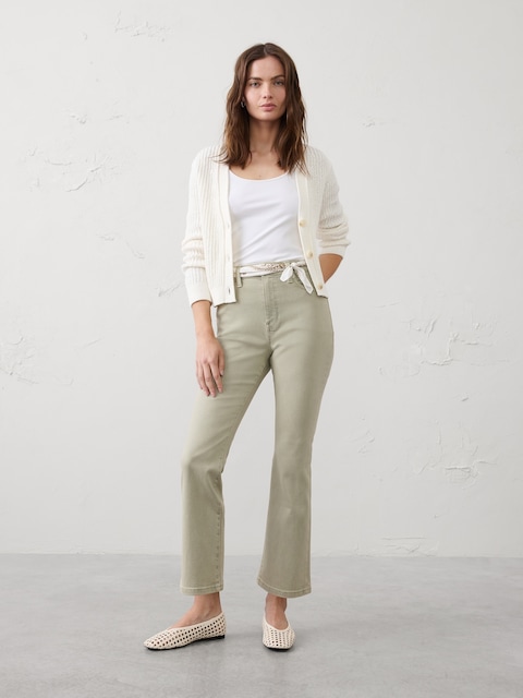 Bootcut High-Rise Cropped Jean