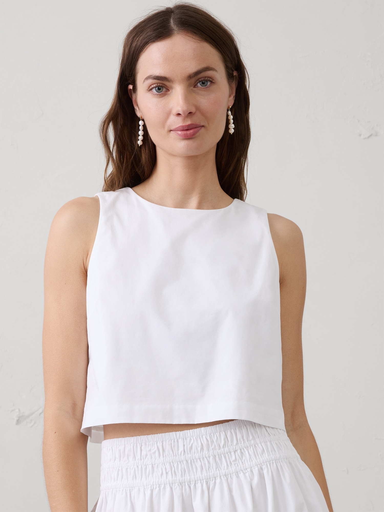 Image number 2 showing, Stacked Pearl Drop Earrings