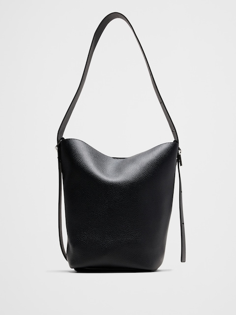 Vegan Leather Bucket Crossbody