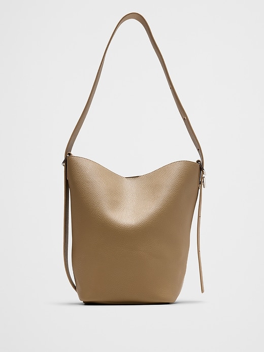 Vegan Leather Bucket Crossbody | Banana Republic Factory