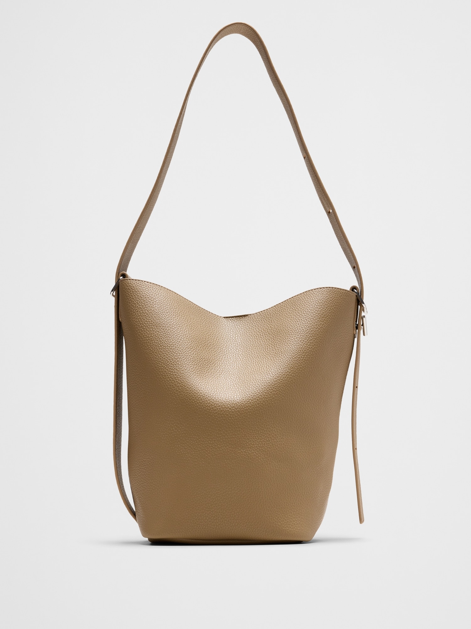 Image number 1 showing, Vegan Leather Bucket Crossbody
