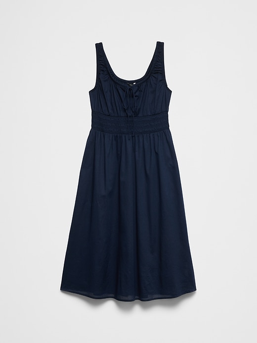 banana republic smocked ruffle midi dress Banana Republic S Smocked Ruffle Midi Dress Small Black #789699 NEW