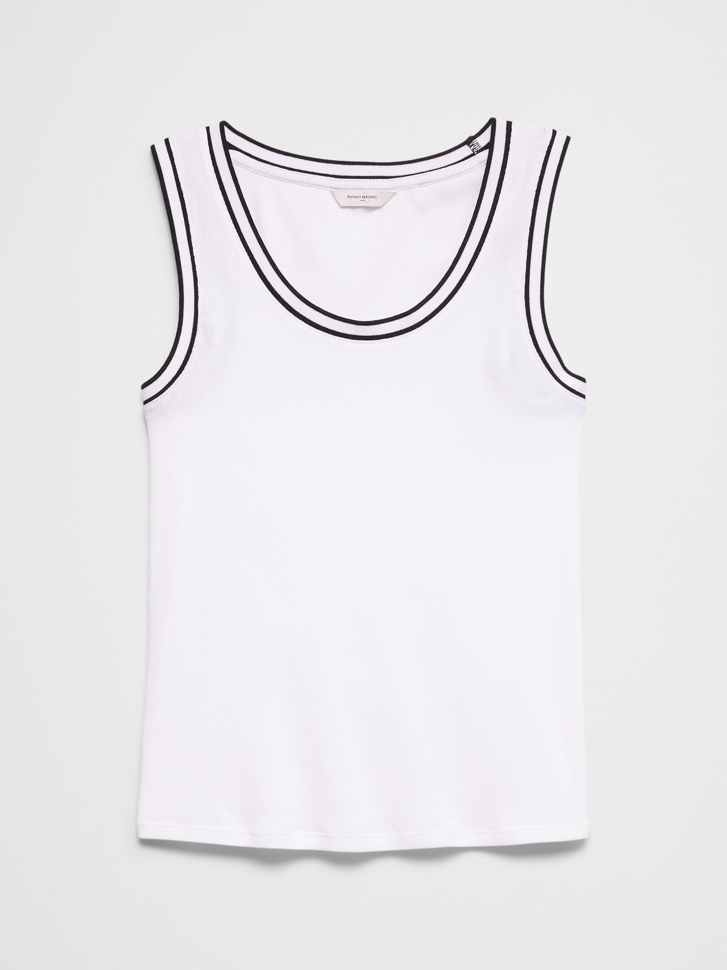 Image number 4 showing, Ribbed Scoop-Neck Tank