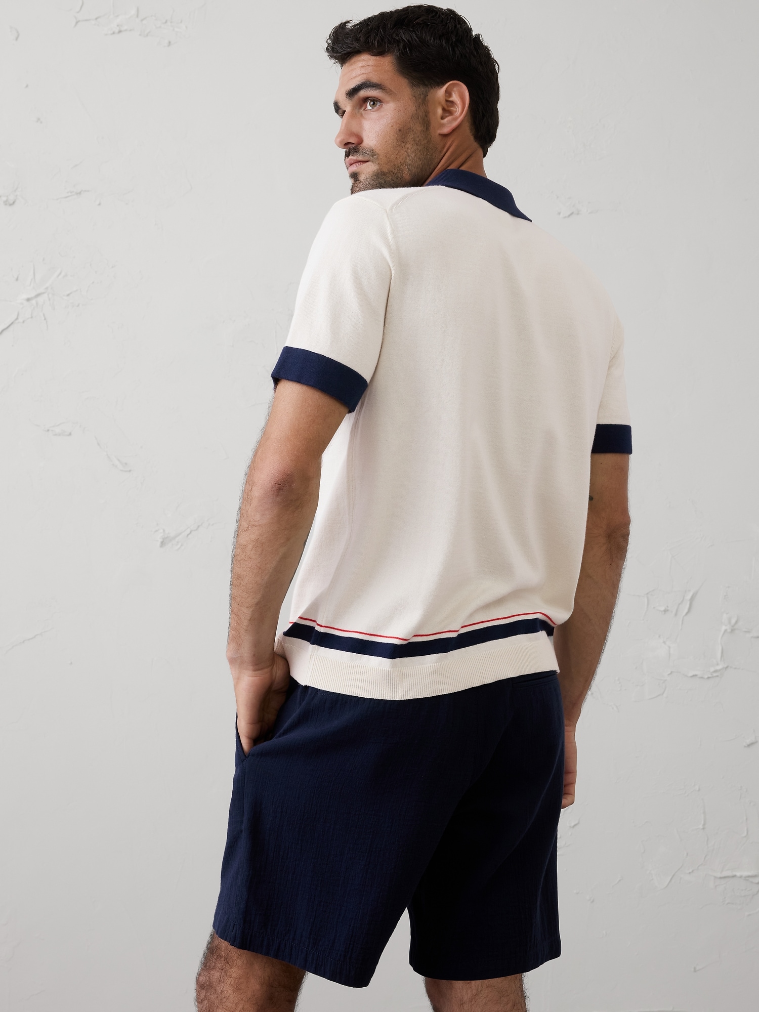 Image number 4 showing, Border Striped Sweater Polo