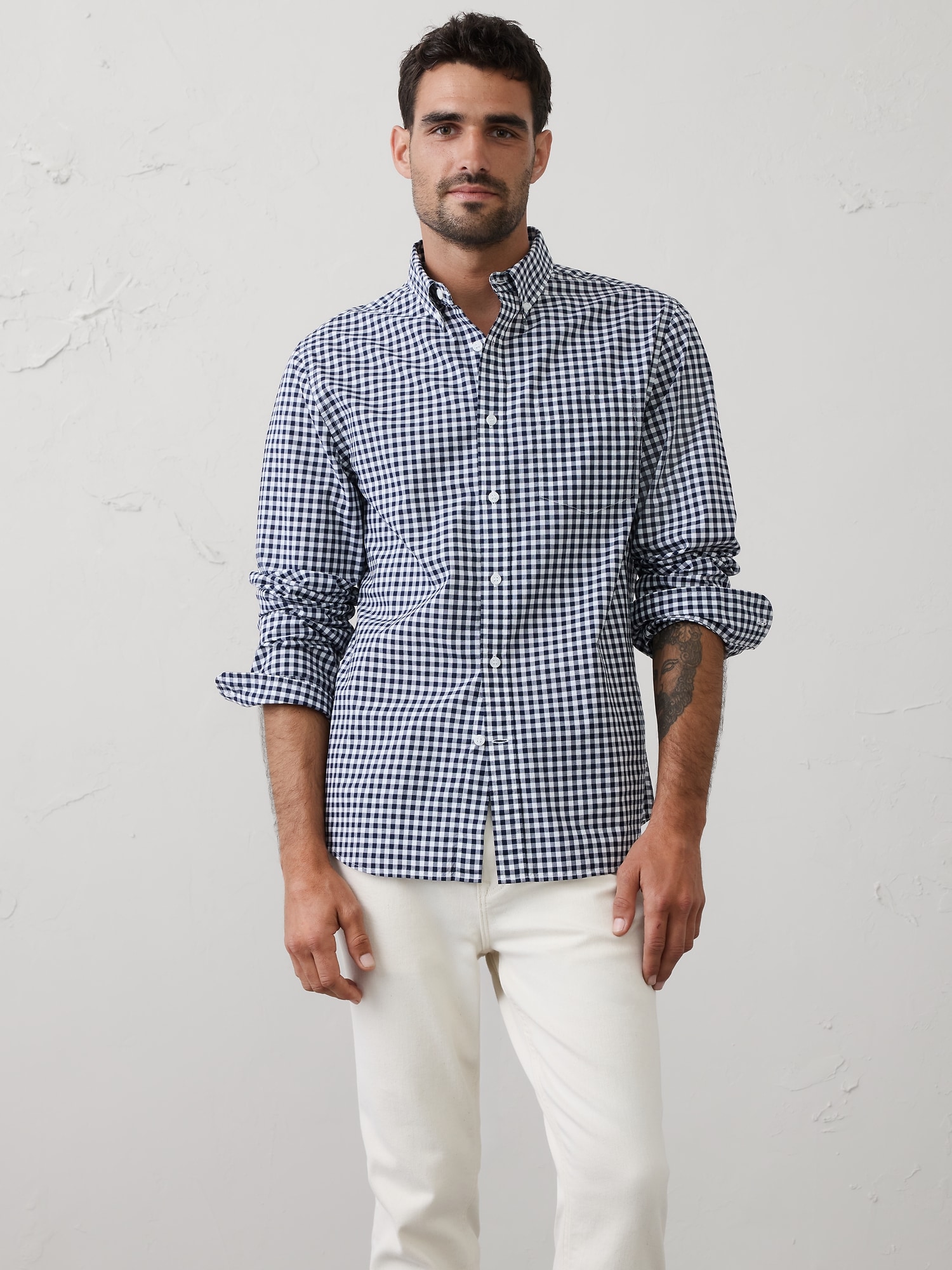 Image number 1 showing, Slim-Fit Softwash Cotton Shirt