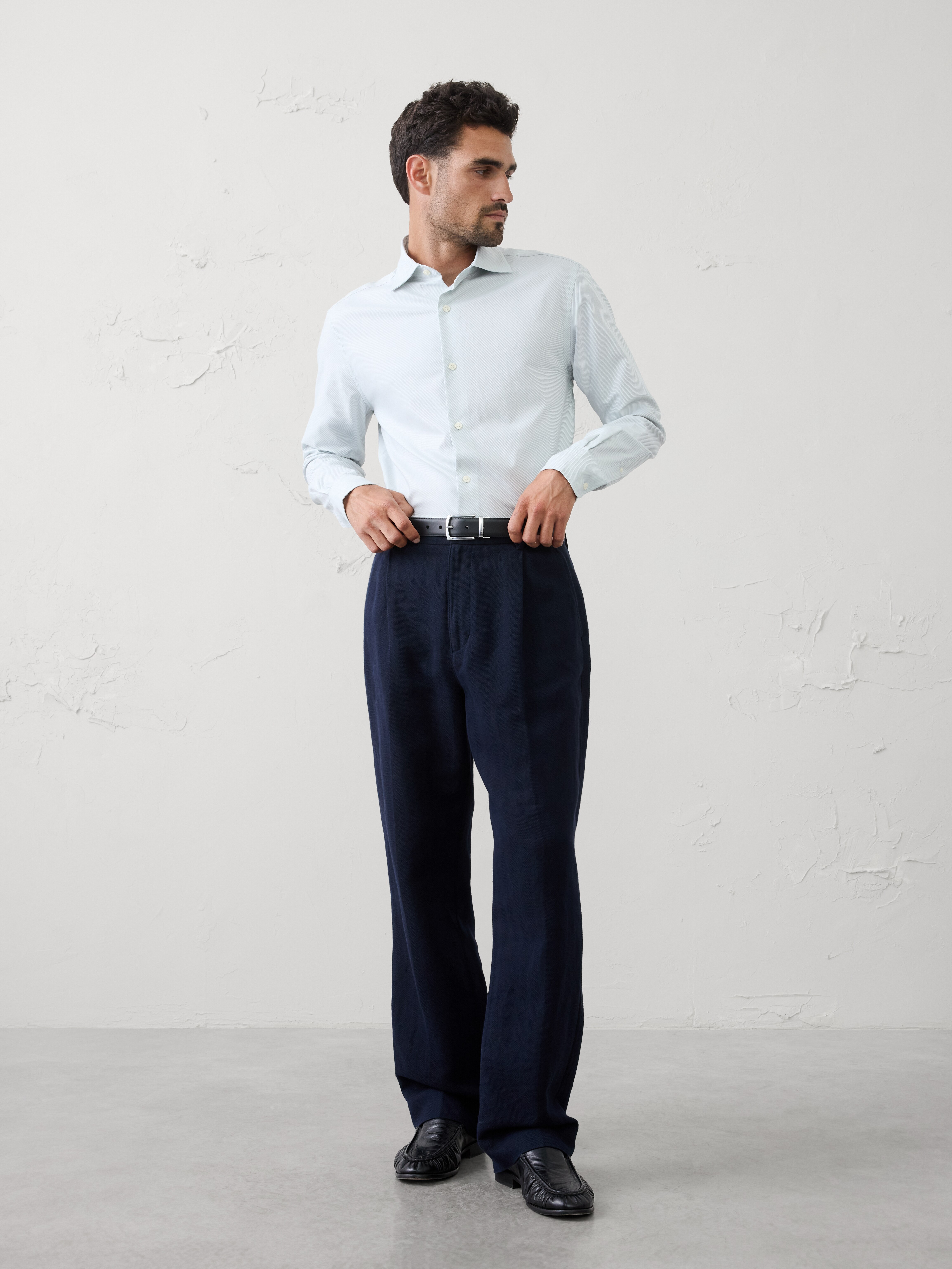 Slim-Fit Dobby Dress Shirt