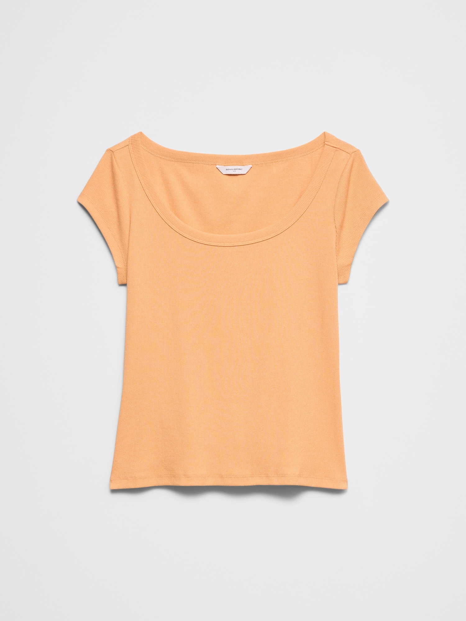 Image number 7 showing, Ribbed Scoop-Neck T-Shirt
