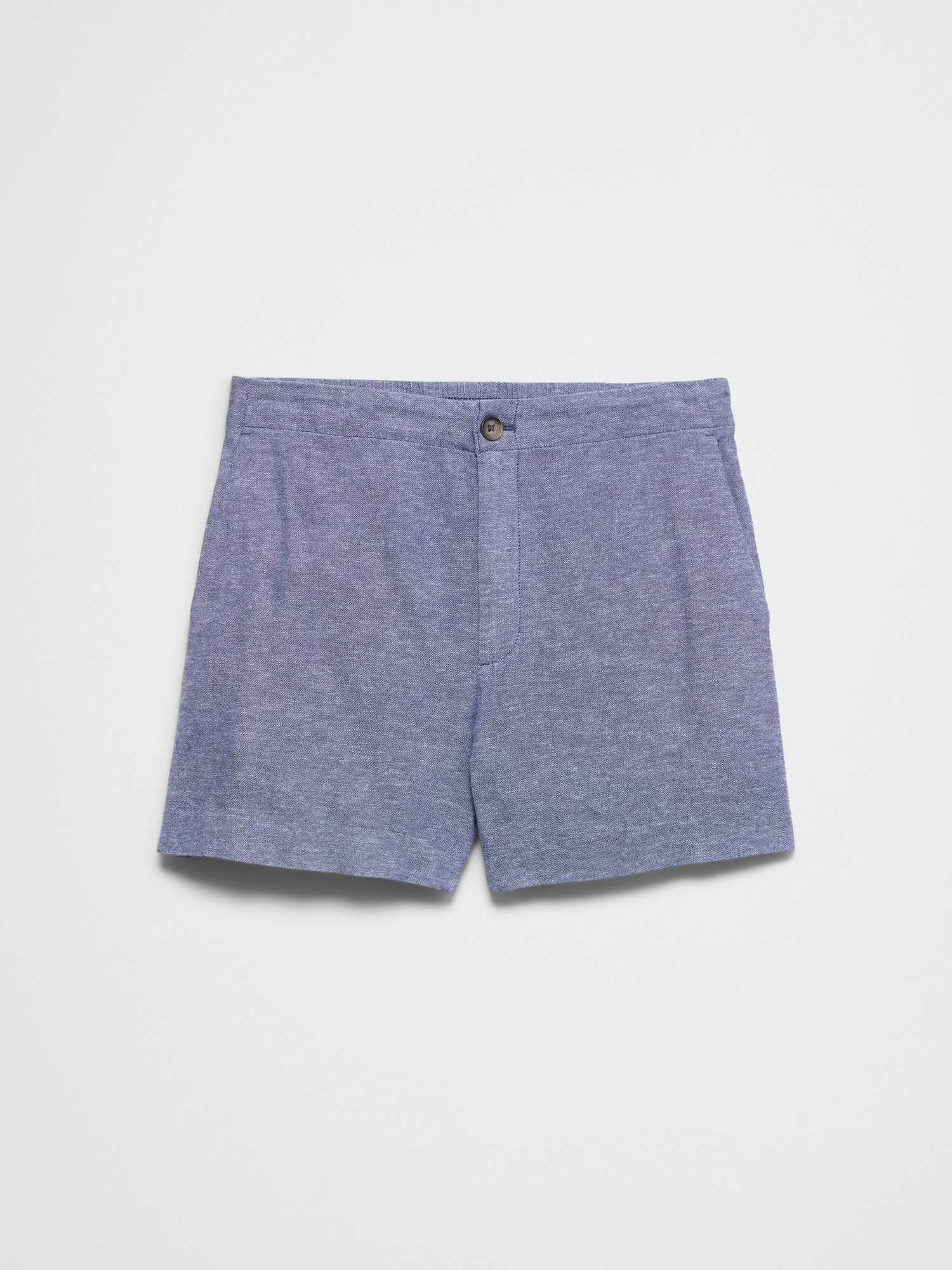 Image number 4 showing, Linen-Blend High-Rise Short