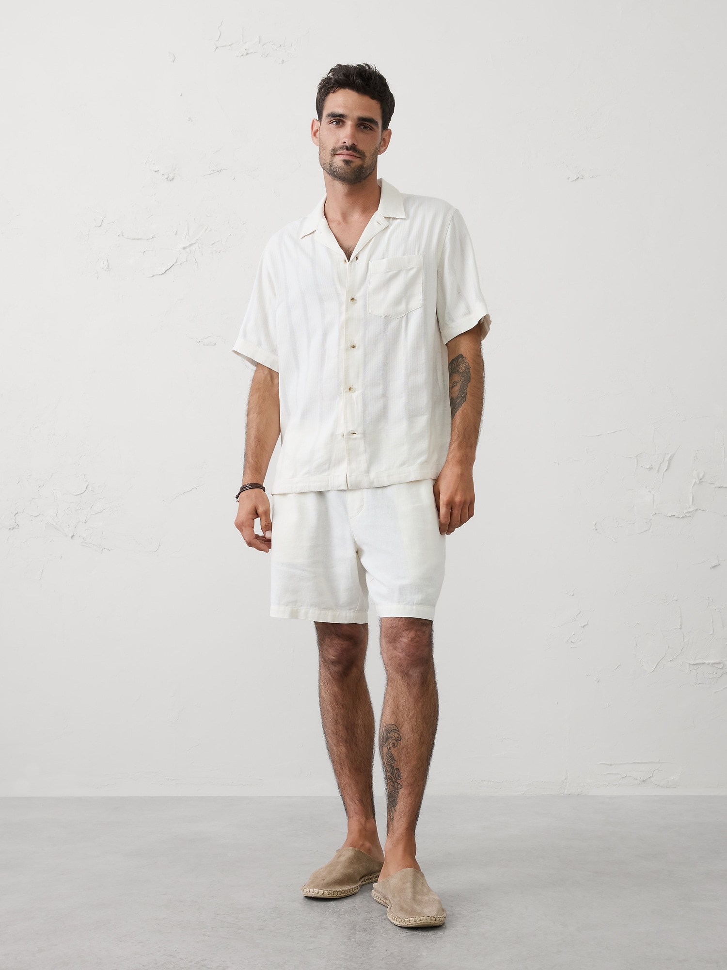 Image number 1 showing, Standard-Fit Seersucker Resort Shirt