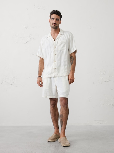 Standard-Fit Seersucker Resort Shirt