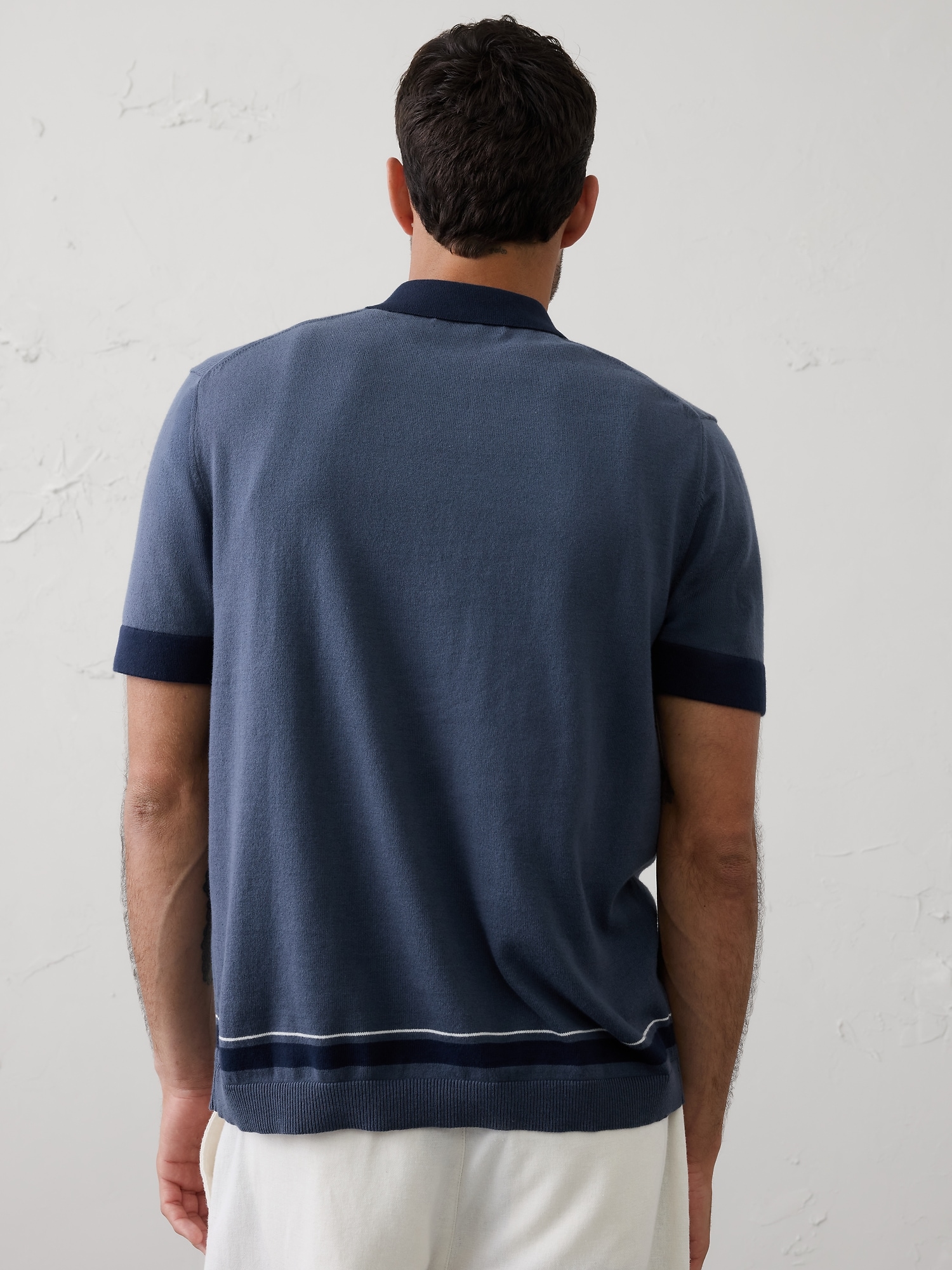 Image number 2 showing, Border Striped Sweater Polo