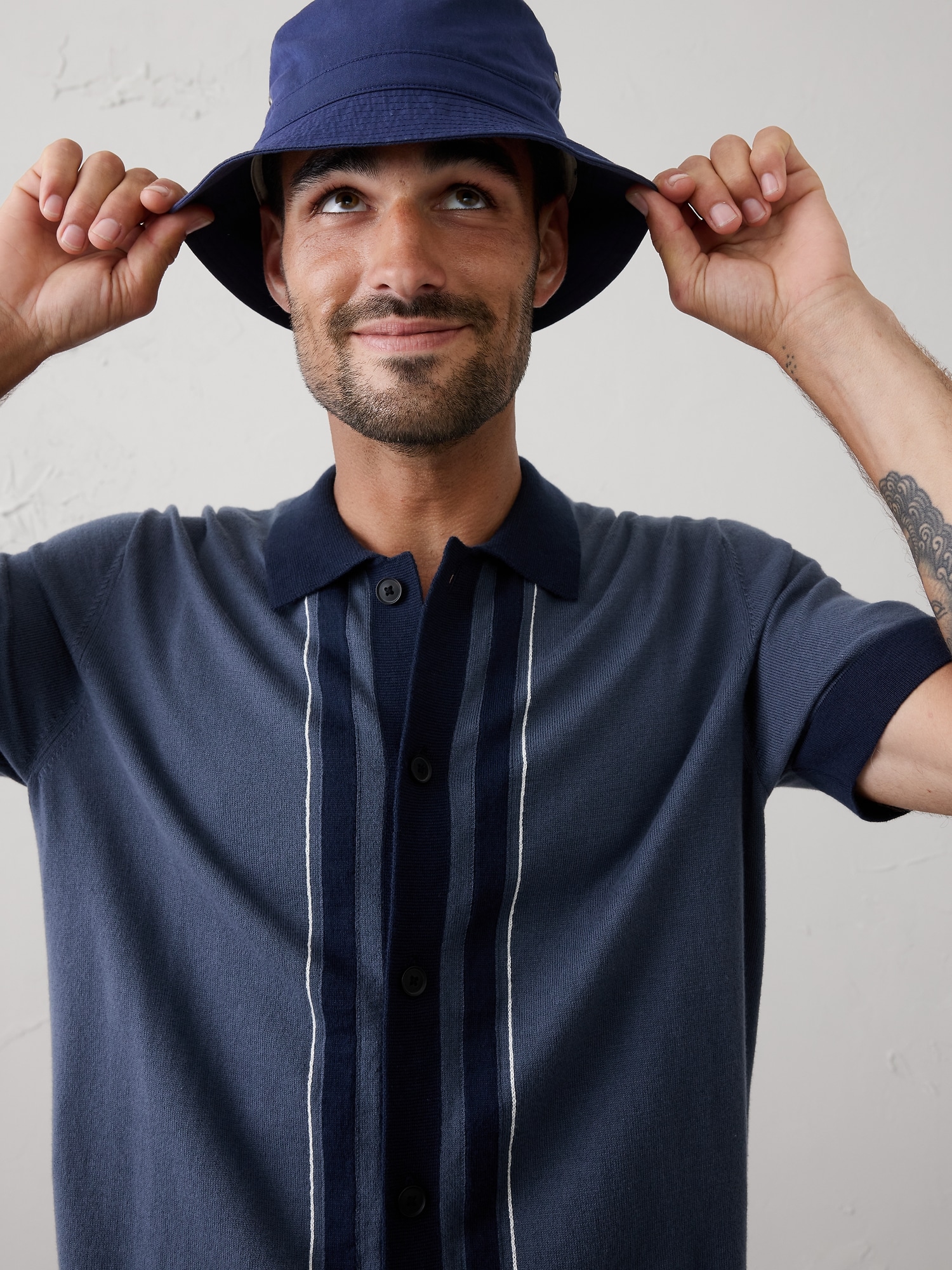 Image number 3 showing, Border Striped Sweater Polo