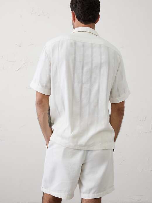Standard-Fit Seersucker Resort Shirt | Banana Republic Factory
