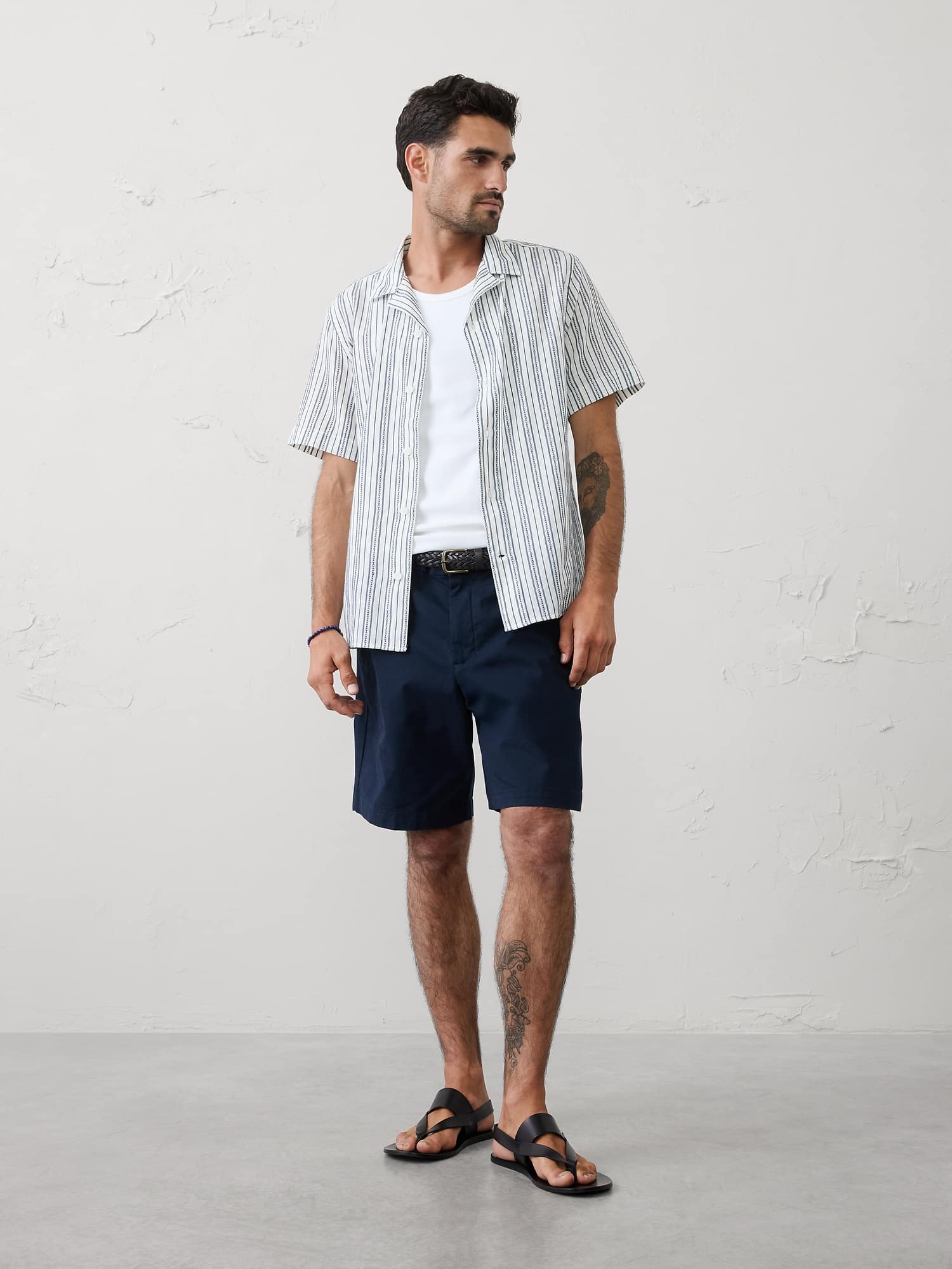 Image number 1 showing, Standard-Fit Textured Resort Shirt