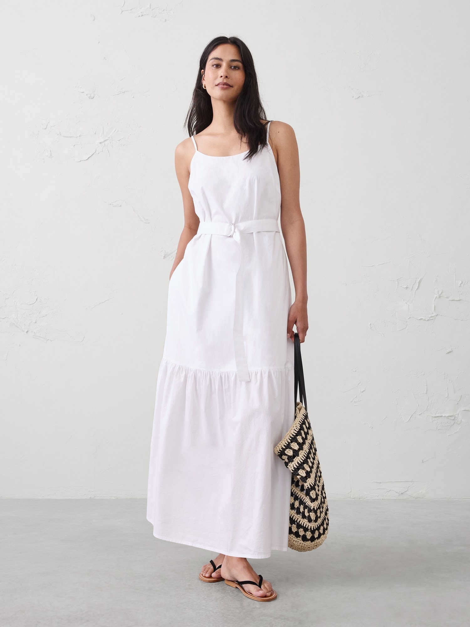 Image number 1 showing, Strappy Tiered Maxi Dress