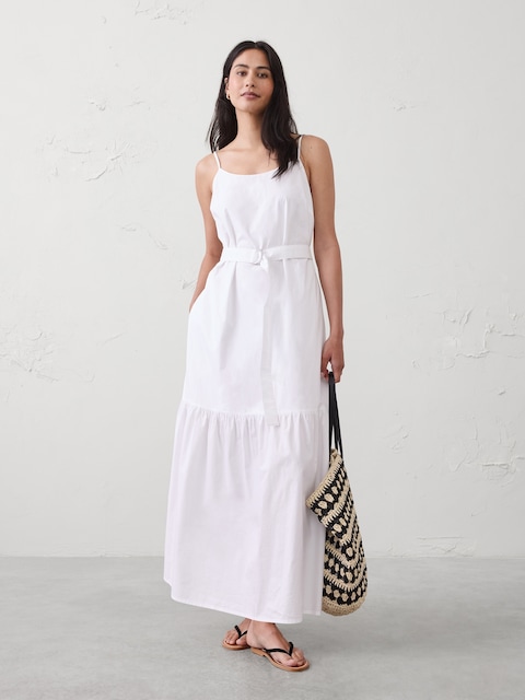 Strappy Tiered Maxi Dress