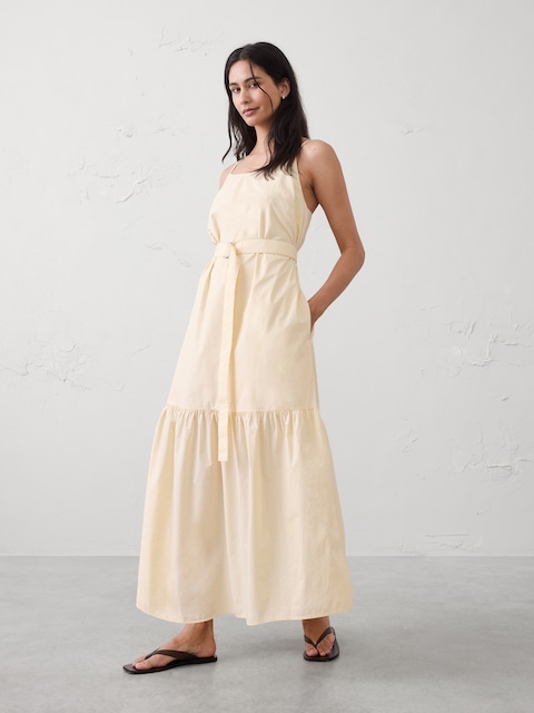 Strappy Tiered Maxi Dress