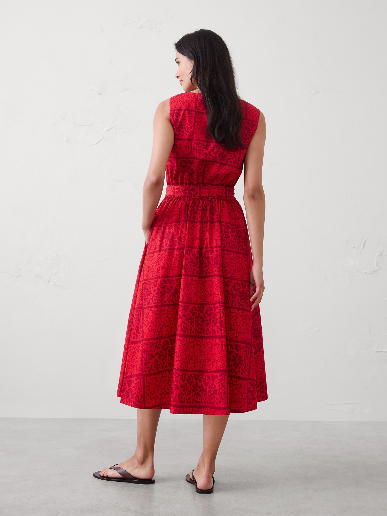 Image number 2 showing, Poplin Knee-Length Dress
