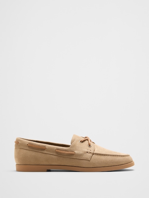 Vegan Suede Boat Shoe