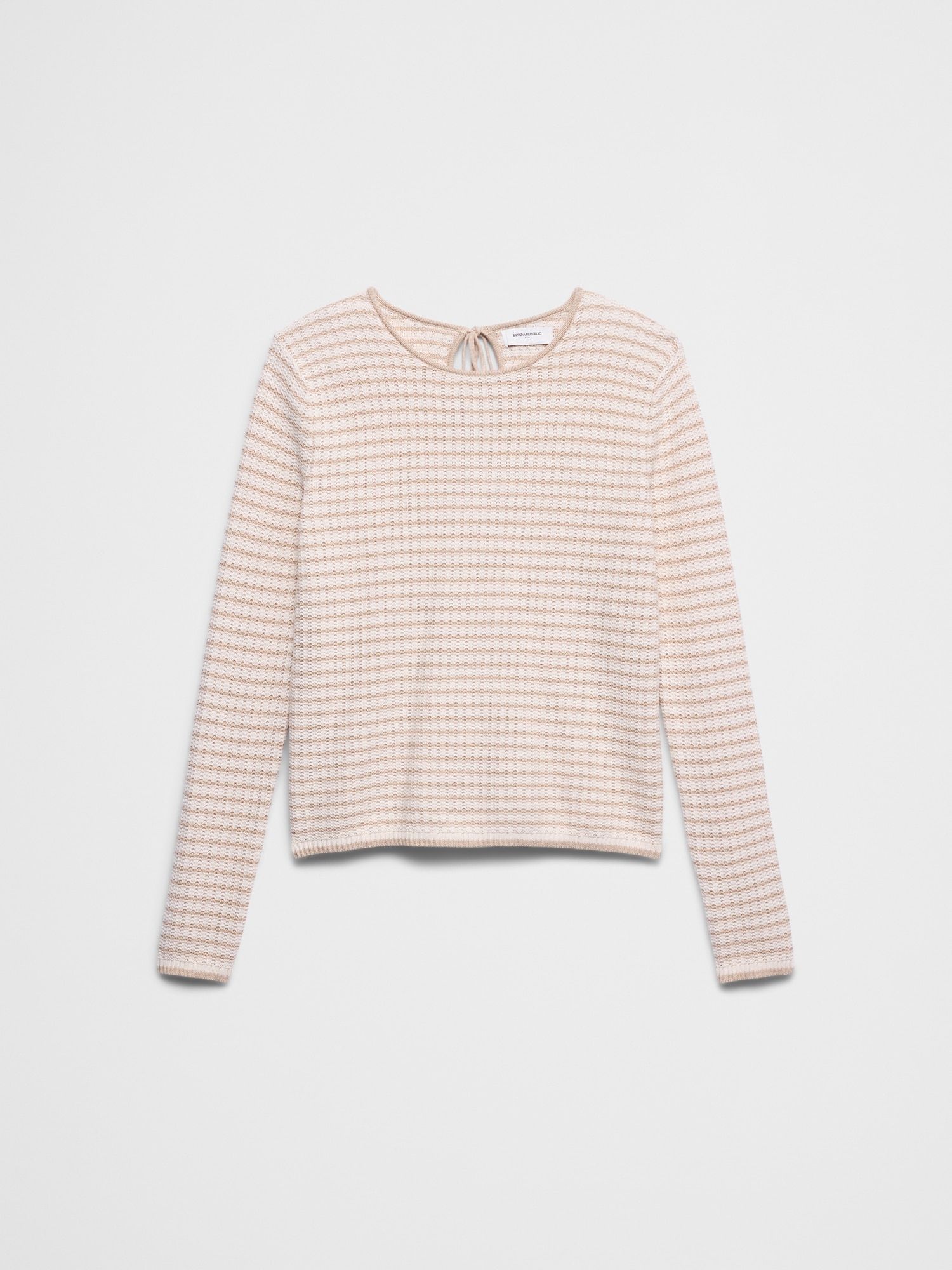 Image number 7 showing, Texture Stitch Tie-Back Sweater