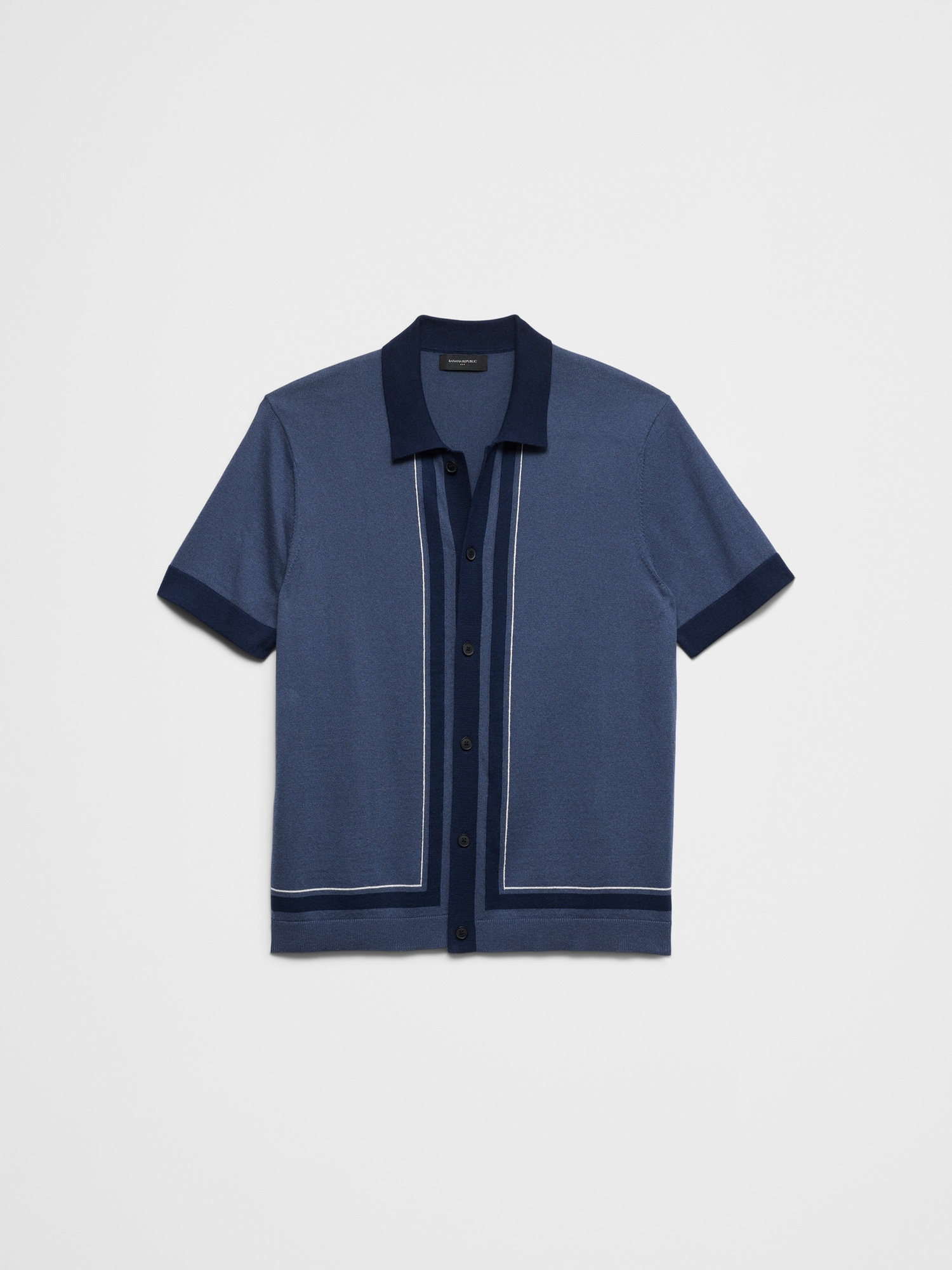 Image number 7 showing, Border Striped Sweater Polo