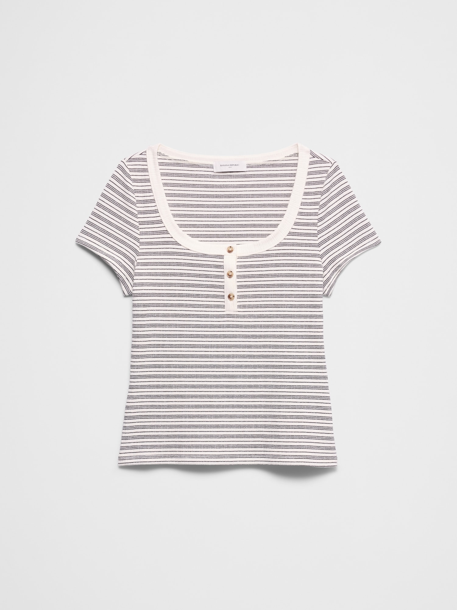 Image number 4 showing, Variegated Ribbed Henley Shirt