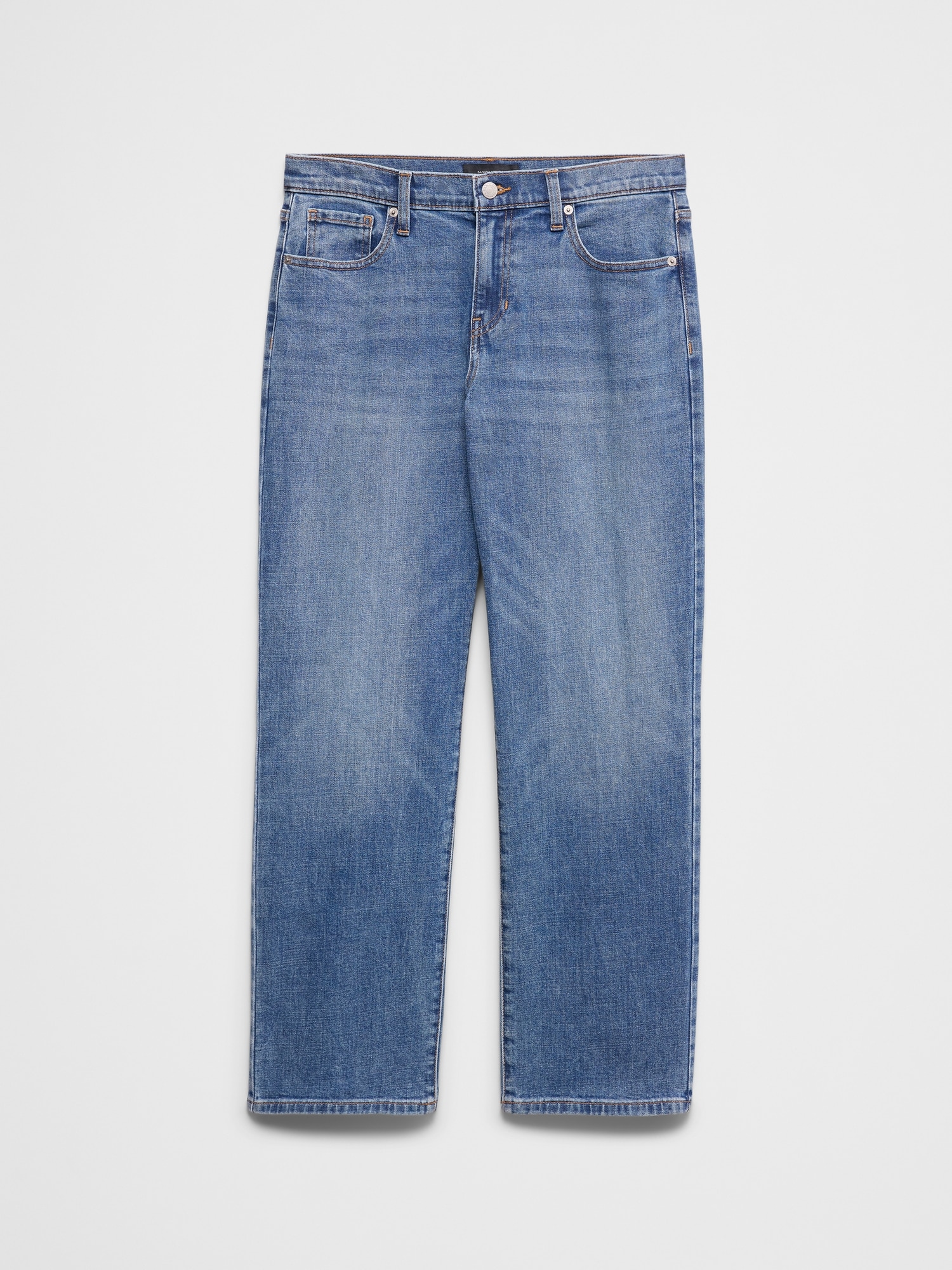 Image number 4 showing, Straight-Leg Mid-Rise Jean