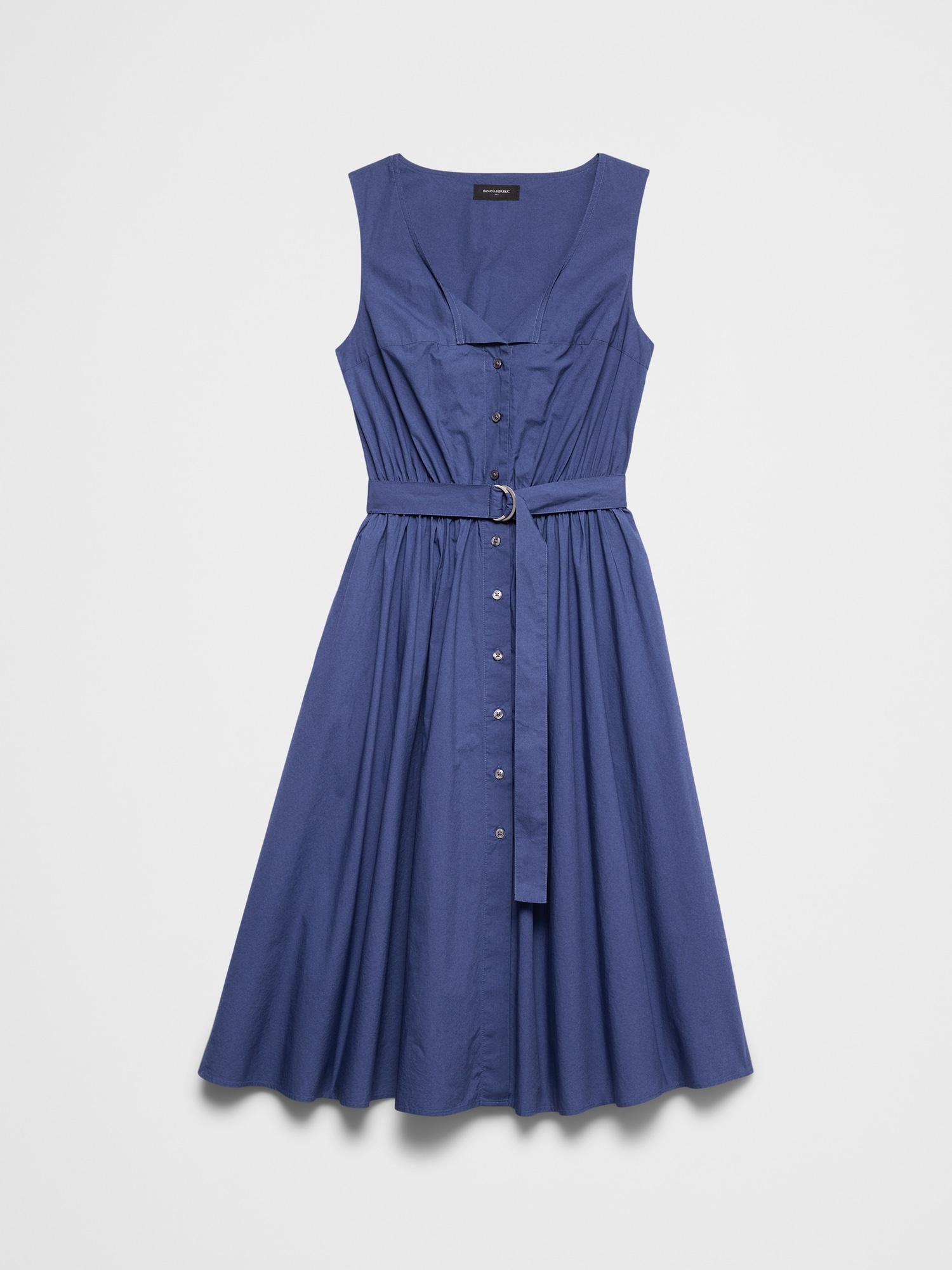 Image number 6 showing, Poplin Knee-Length Dress