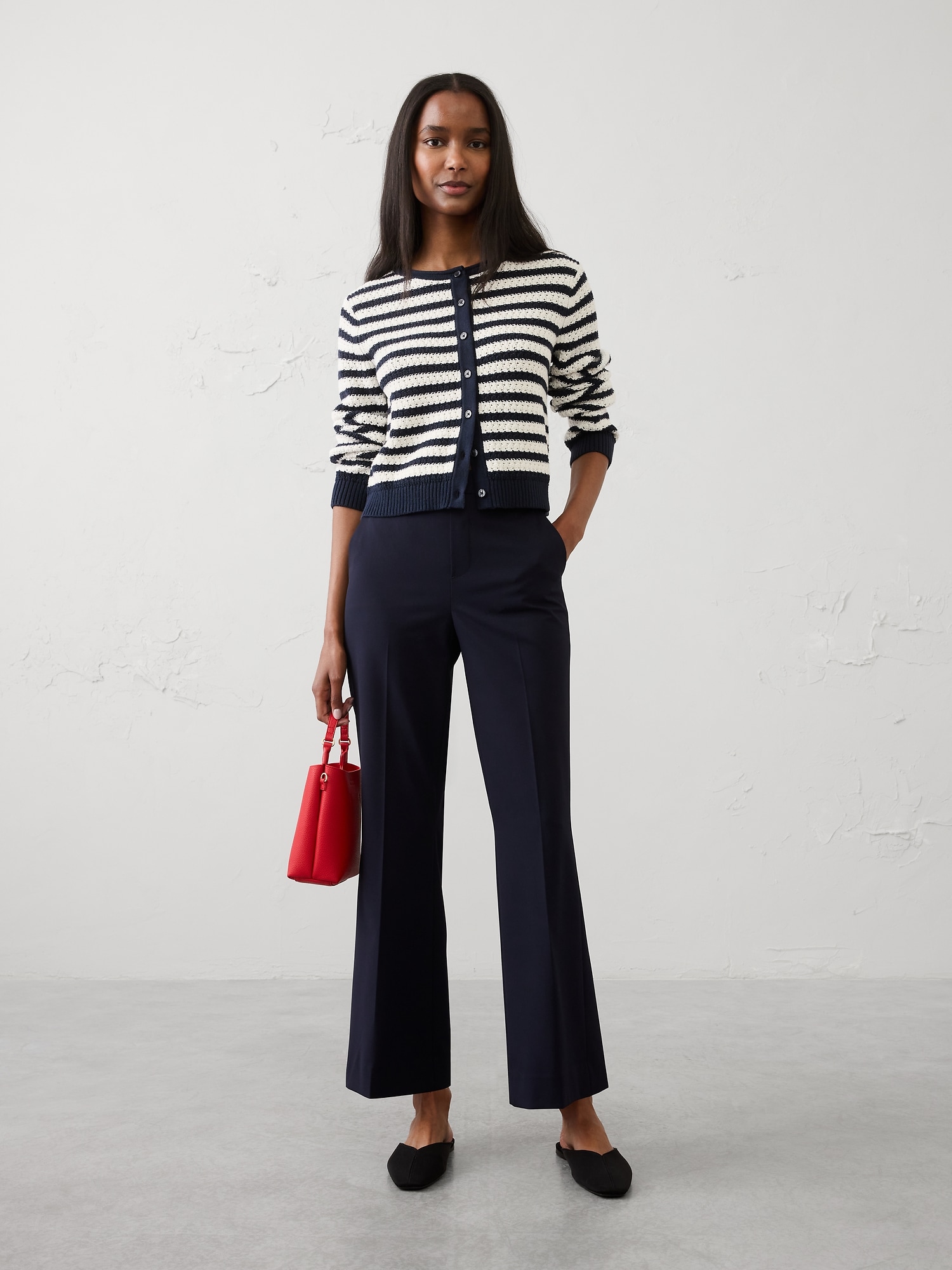 Image number 1 showing, Hayden Sculpted Bootcut High-Rise Stretch Cropped Pant