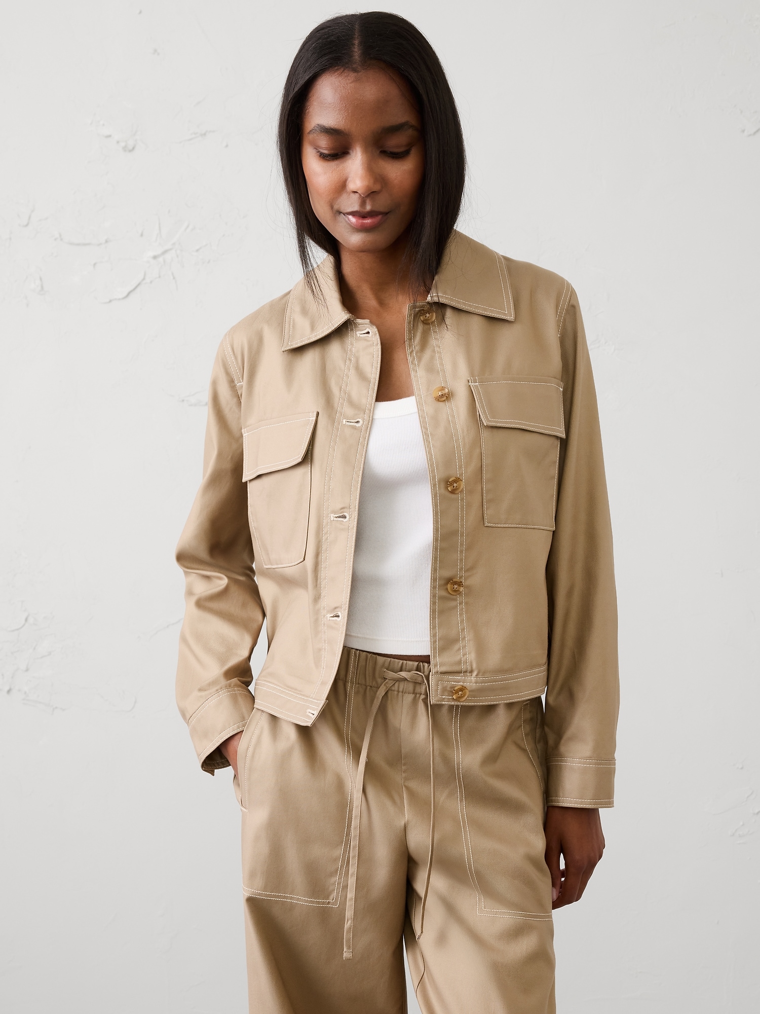 Image number 1 showing, Lightweight Twill Jacket