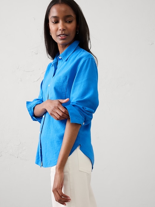 Perfect Linen-Blend Shirt | Banana Republic Factory