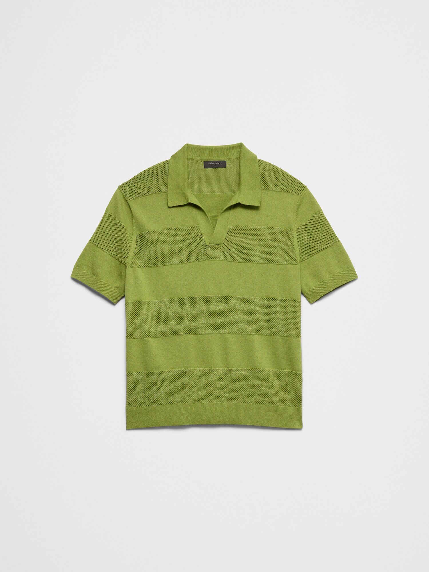 Image number 4 showing, Mesh Striped Sweater Polo