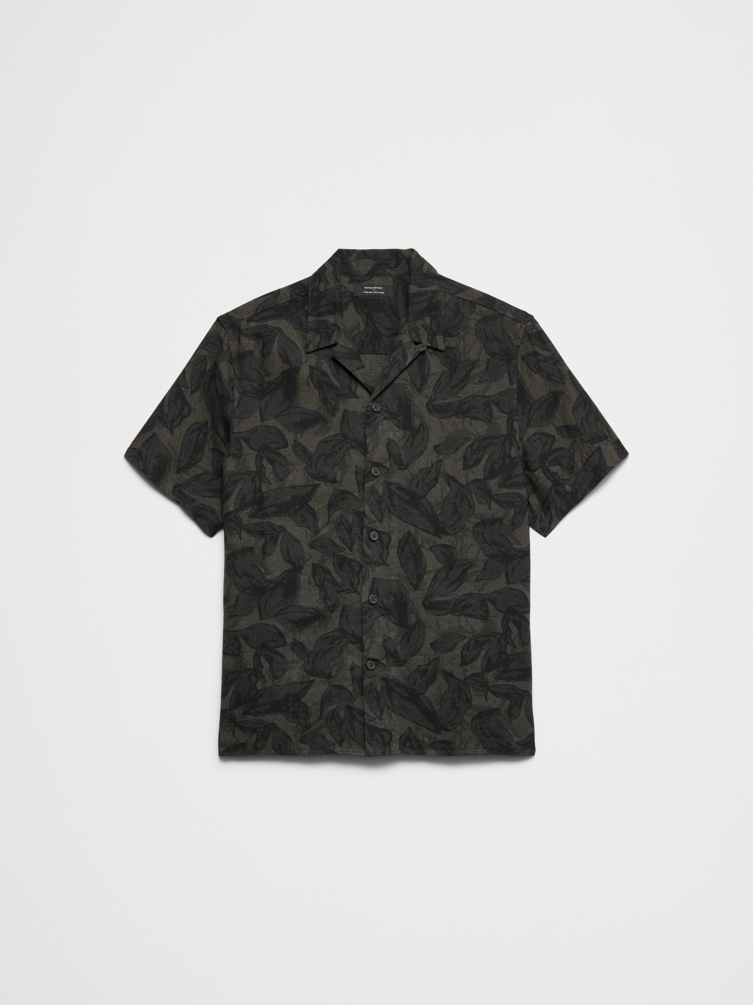 Image number 4 showing, Standard-Fit Linen-Blend Resort Shirt