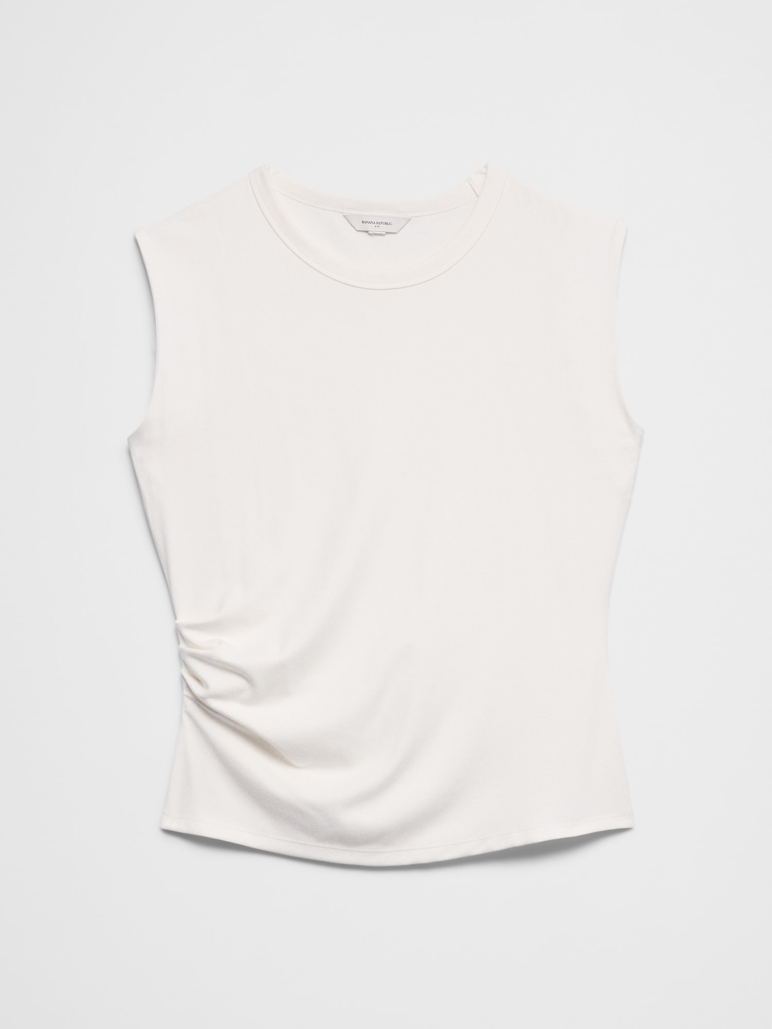 Image number 4 showing, Soft Interlock Side-Shirred Top