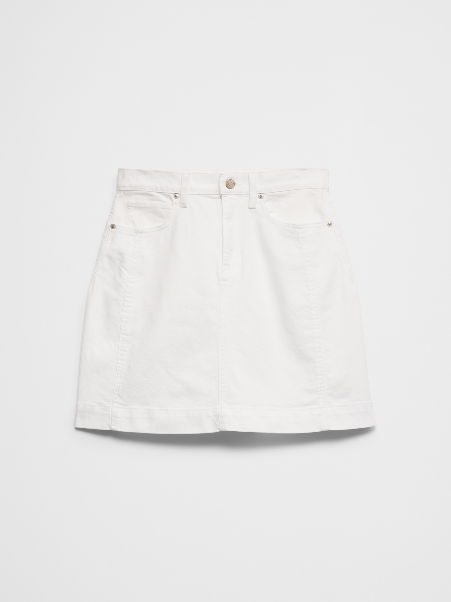 Image number 4 showing, Denim Pieced Utility Mini Skirt