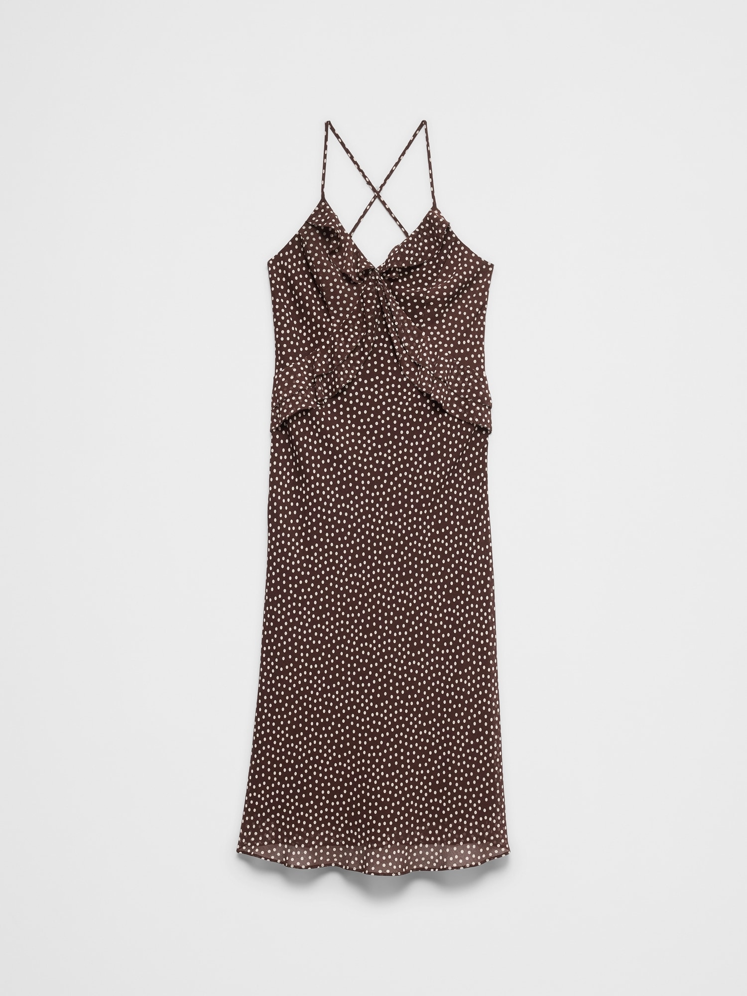 Image number 4 showing, Chiffon Bias Ruffle Midi Dress