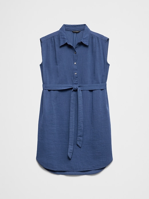 Gauze Above-Knee Shirtdress | Banana Republic Factory