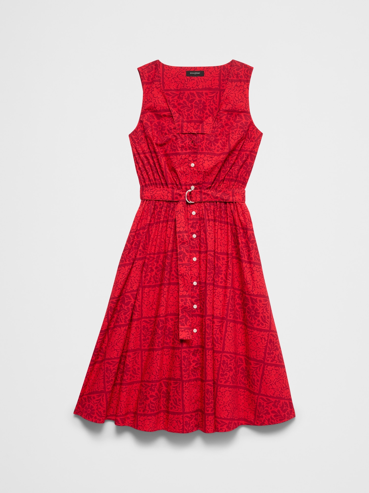 Image number 4 showing, Poplin Knee-Length Dress