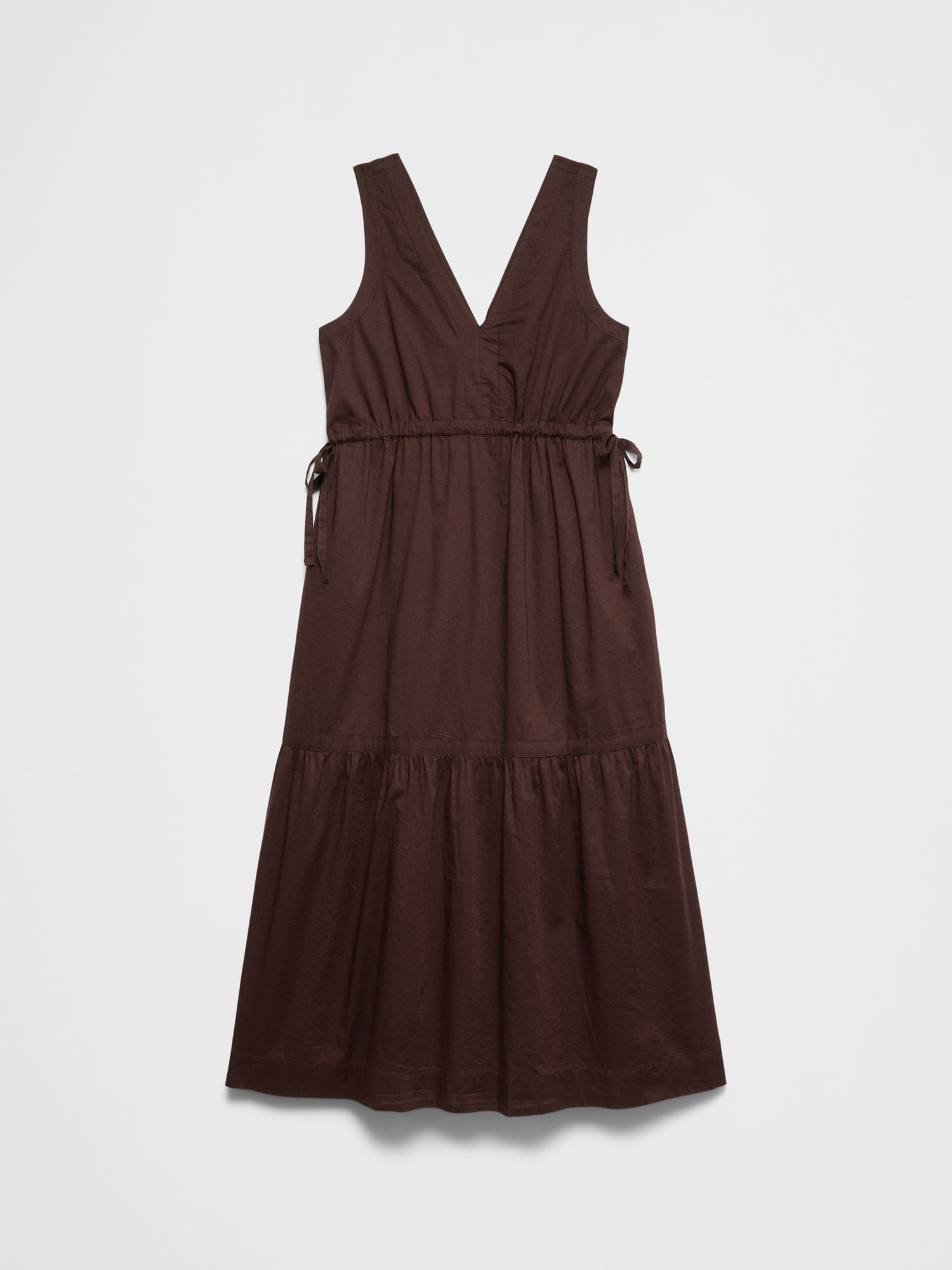 Image number 4 showing, Voile Side-Tie Maxi Dress