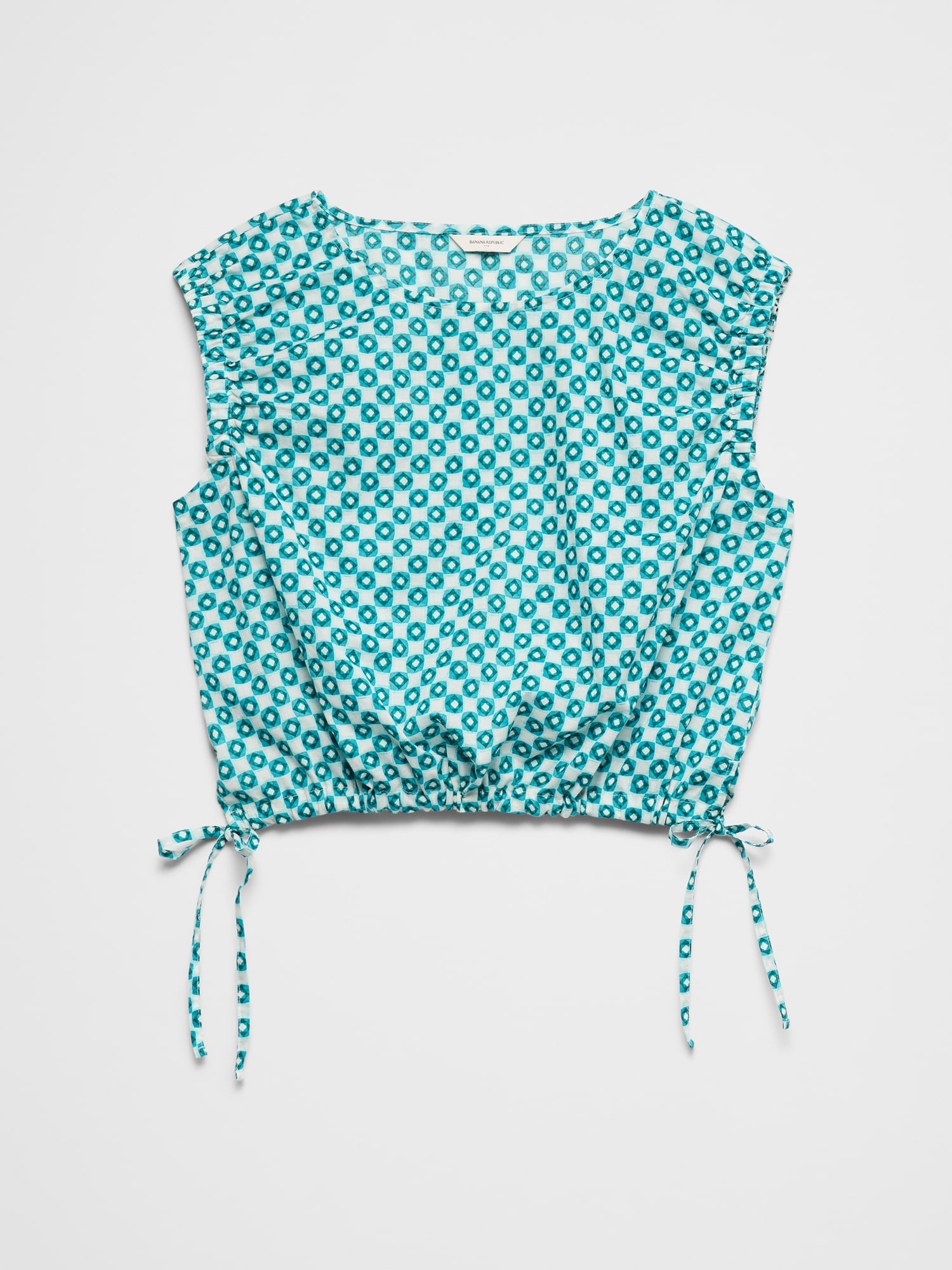 Image number 4 showing, Voile Side-Tie Top