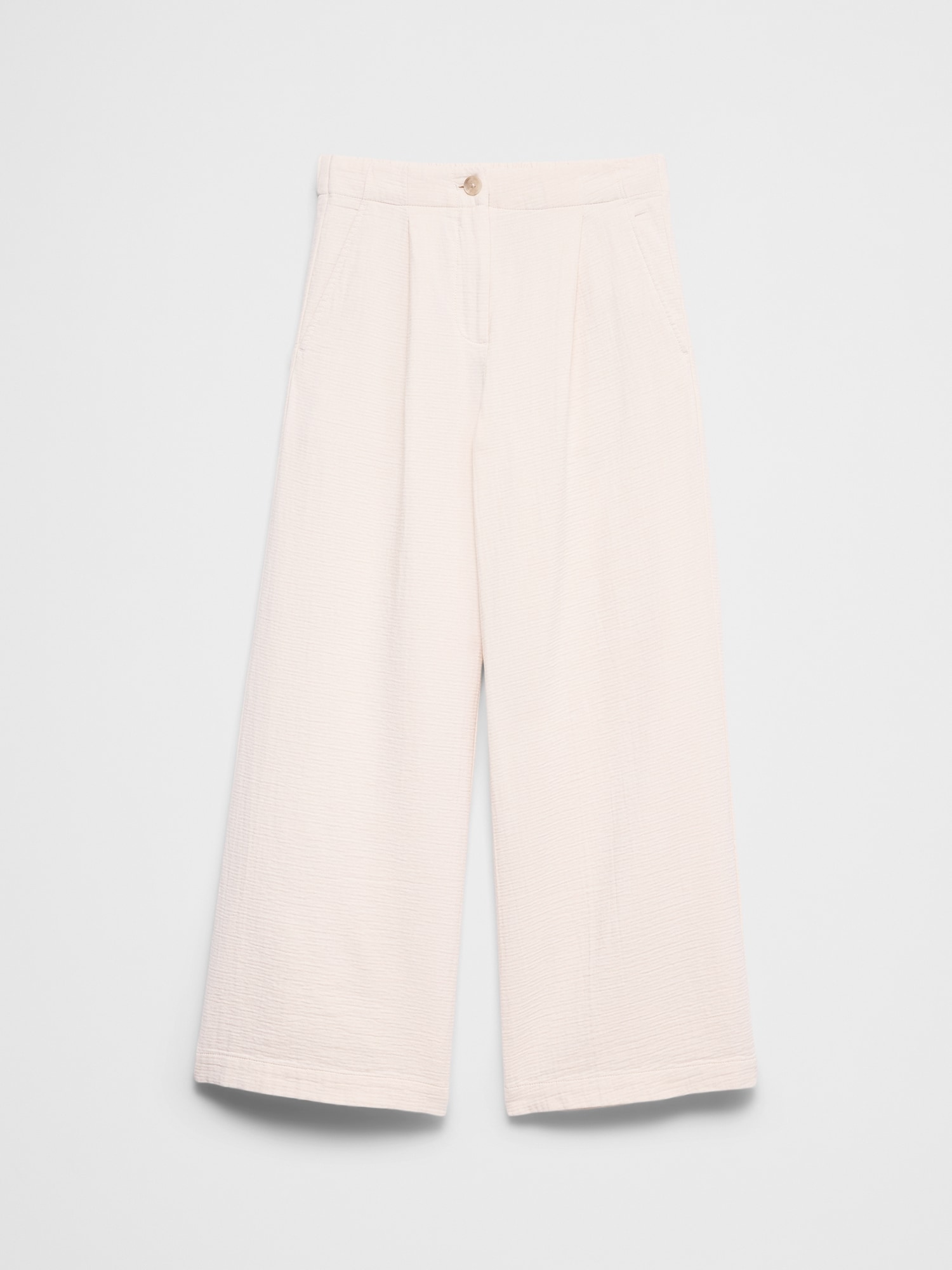 Image number 4 showing, Anyday Wide-Leg High-Rise Gauze Pleated Trouser