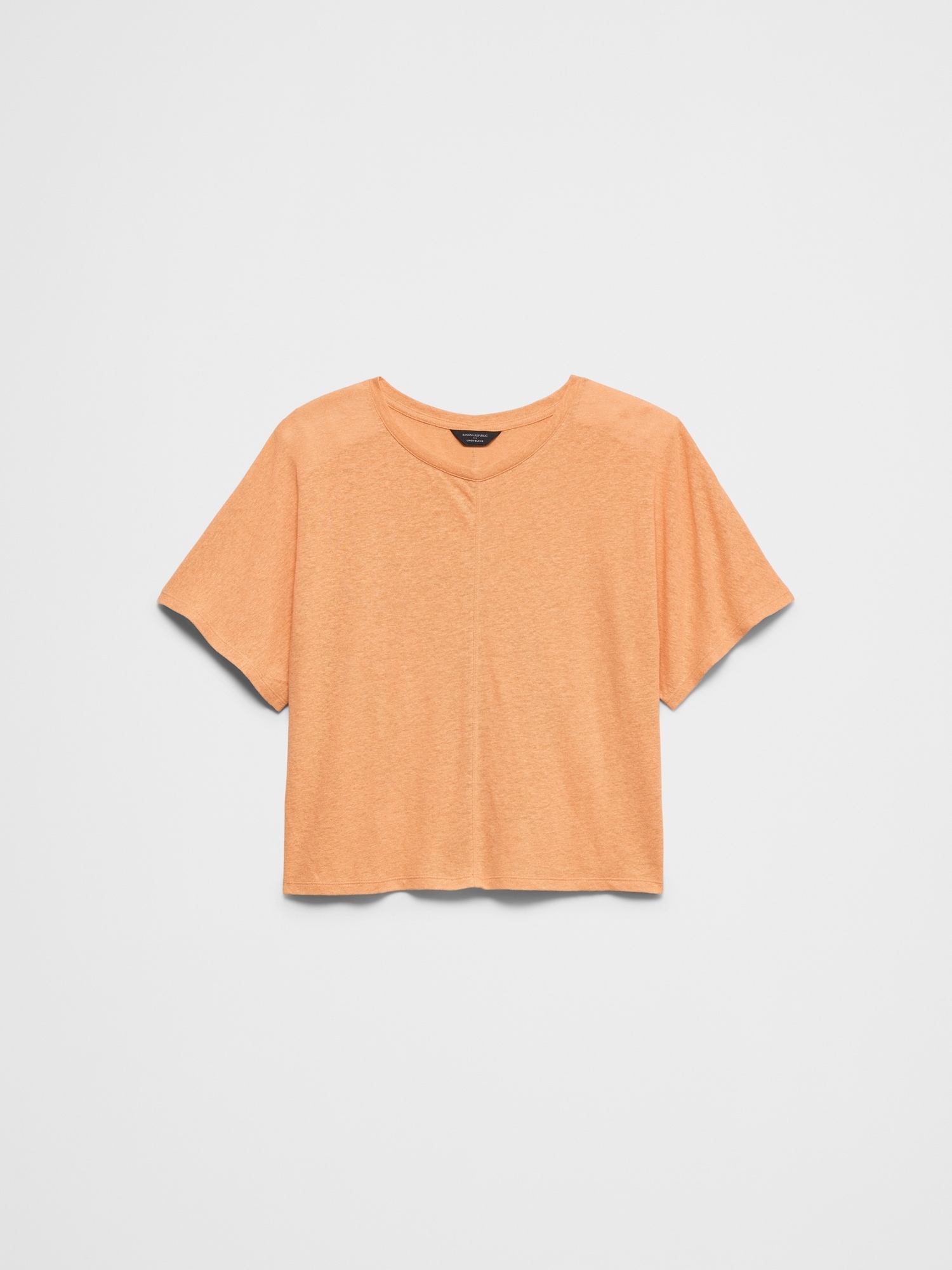 Image number 4 showing, Linen-Blend Dolman-Sleeve T-Shirt